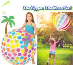 GiftExpress striped 40-inch beach ball perfect for big outdoor games and splash moments.