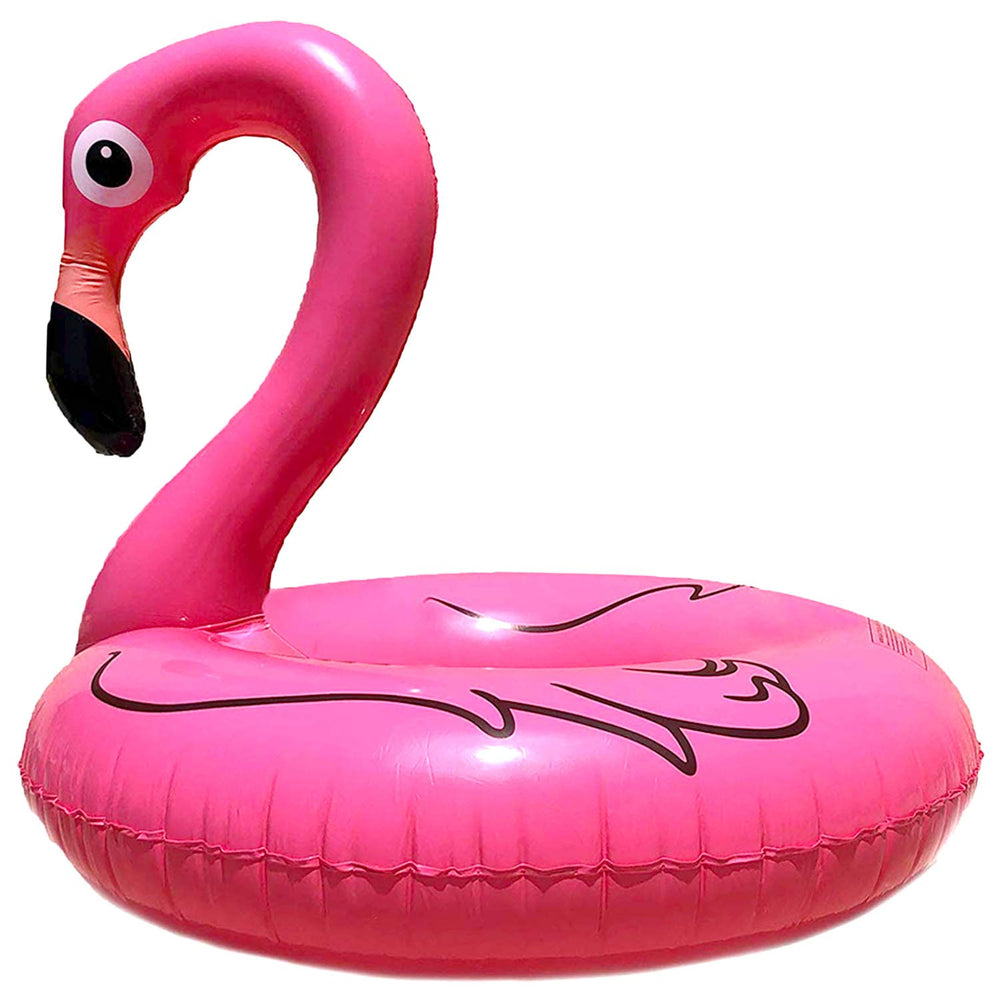 GiftExpress bright pink pool float brightens any backyard scene.