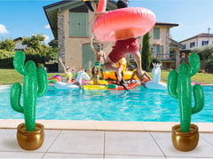 GiftExpress cactus as photo prop at Hawaiian pool or desert-themed parties.