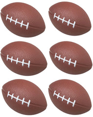 GiftExpress foam mini football stress ball, 4-inch brown, ideal for table centerpieces.