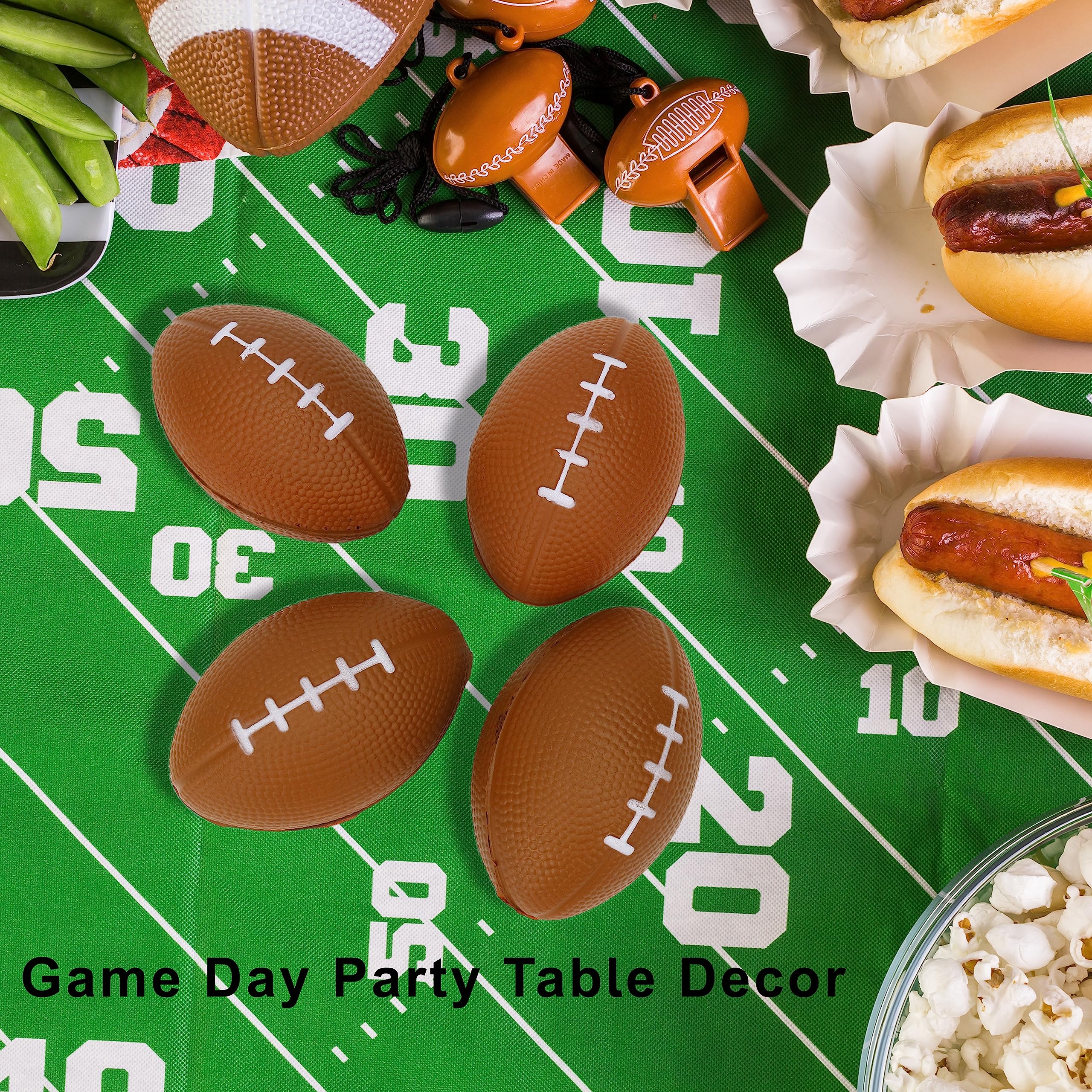 GiftExpress brown football stress ball, 4 inches, a versatile take-home gift for fans.