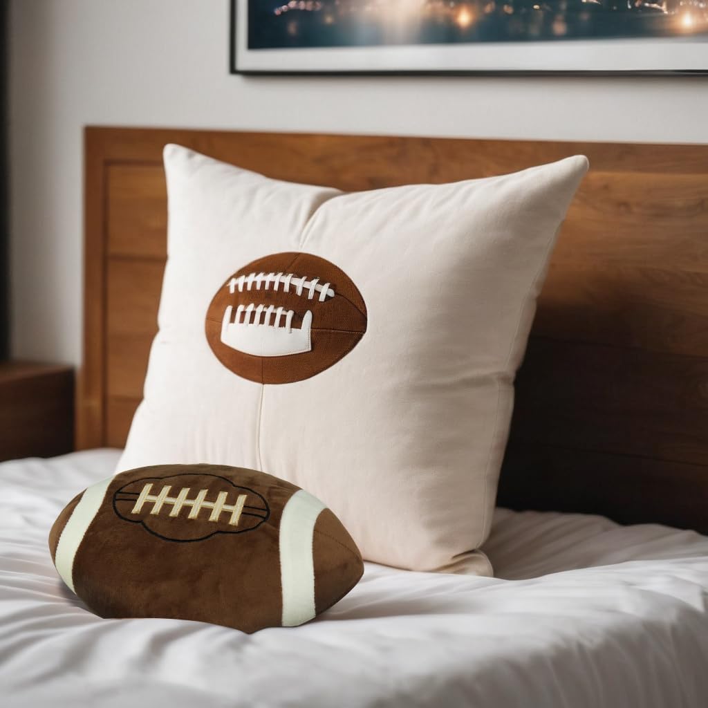 GiftExpress plush pillow enhances kid rooms with soft, huggable game day charm