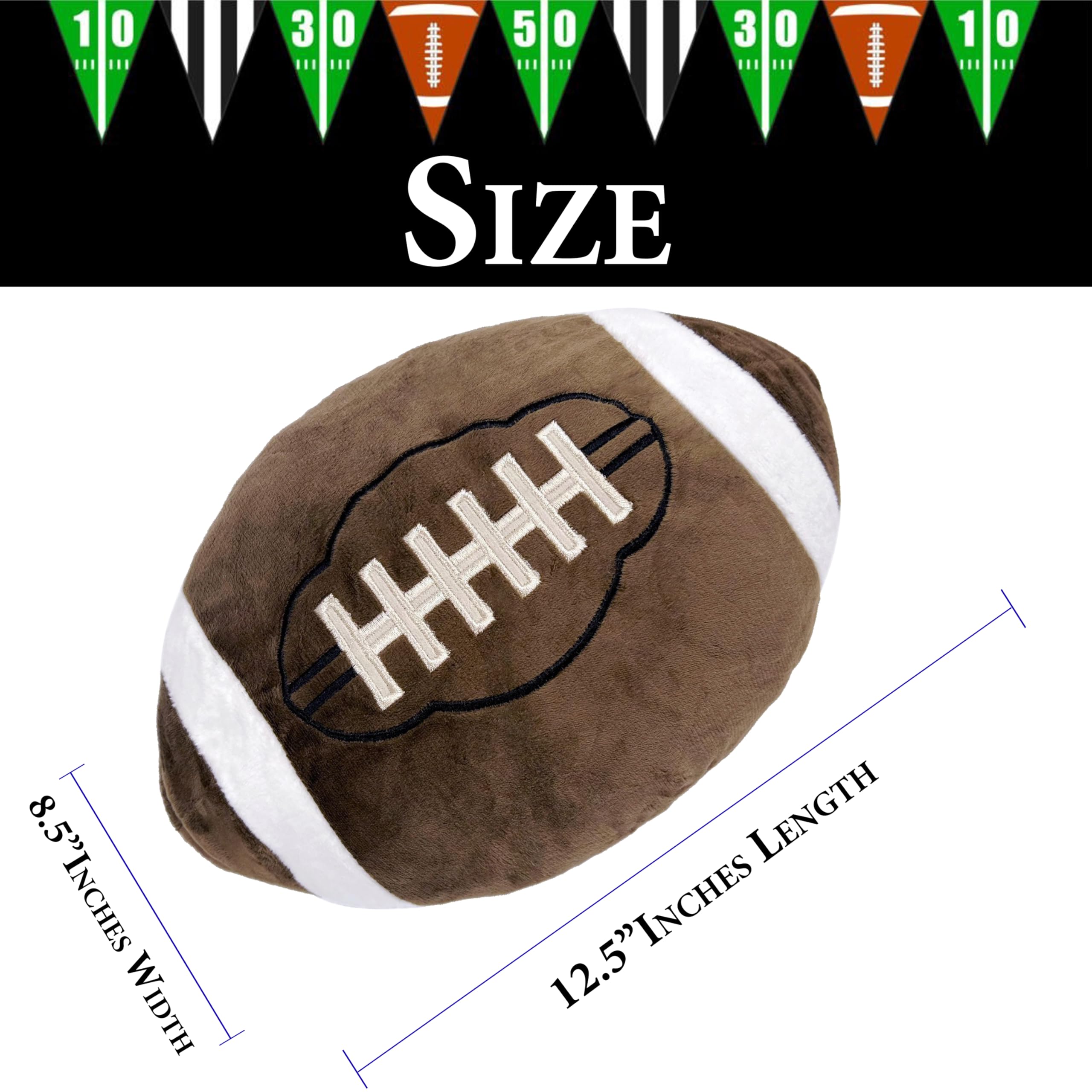GiftExpress 12-inch football plush makes a gift-ready decor accent