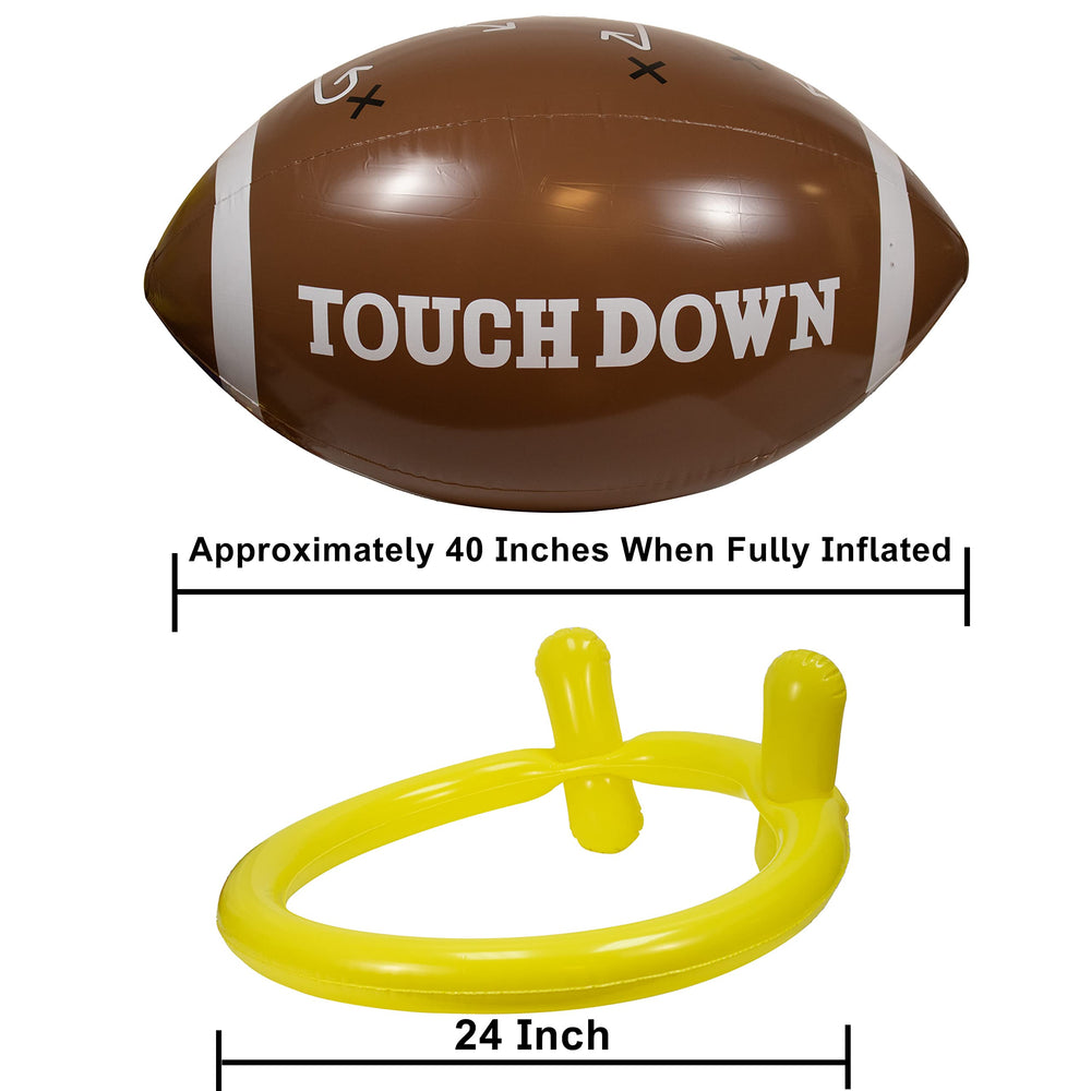 GiftExpress inflatable football and tee set for interactive games and playful competitions.