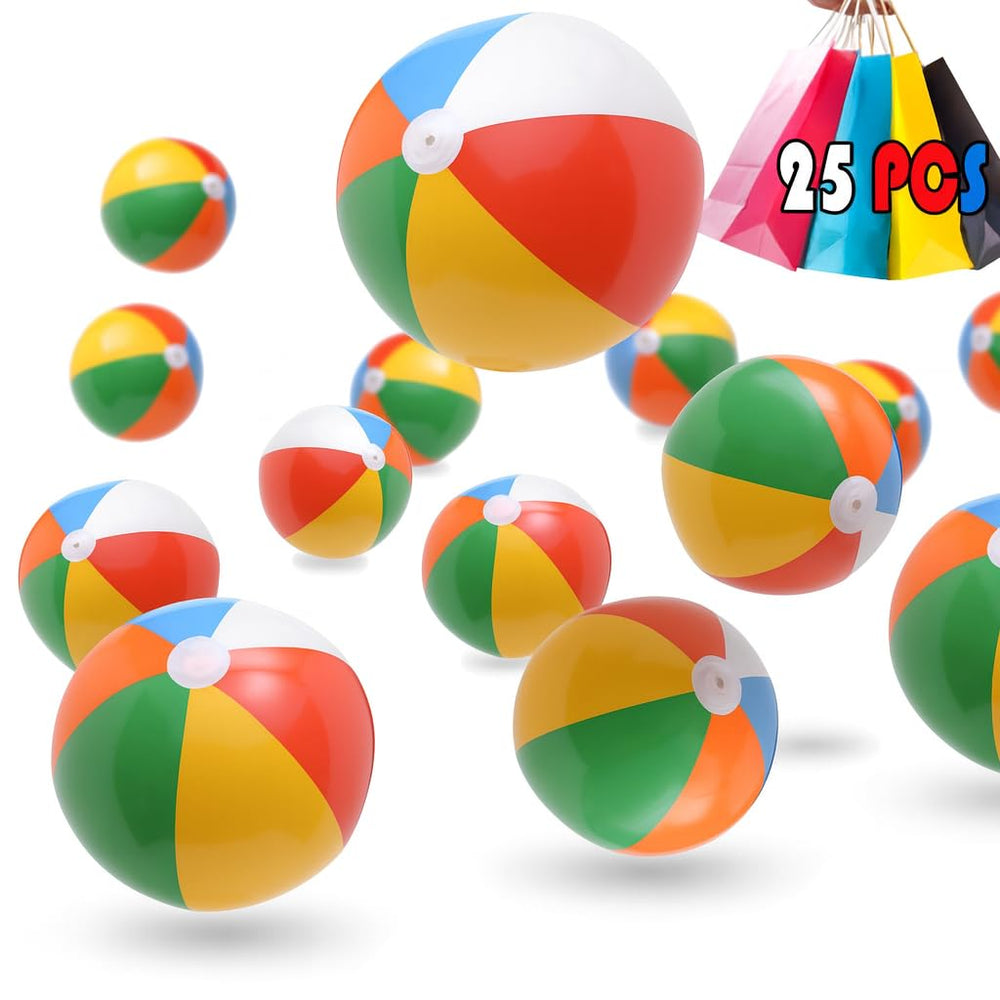 GiftExpress mini rainbow beach ball for easy tossing and party fun.