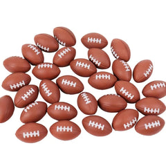 GiftExpress mini foam football in hand for palm-size stress relief.