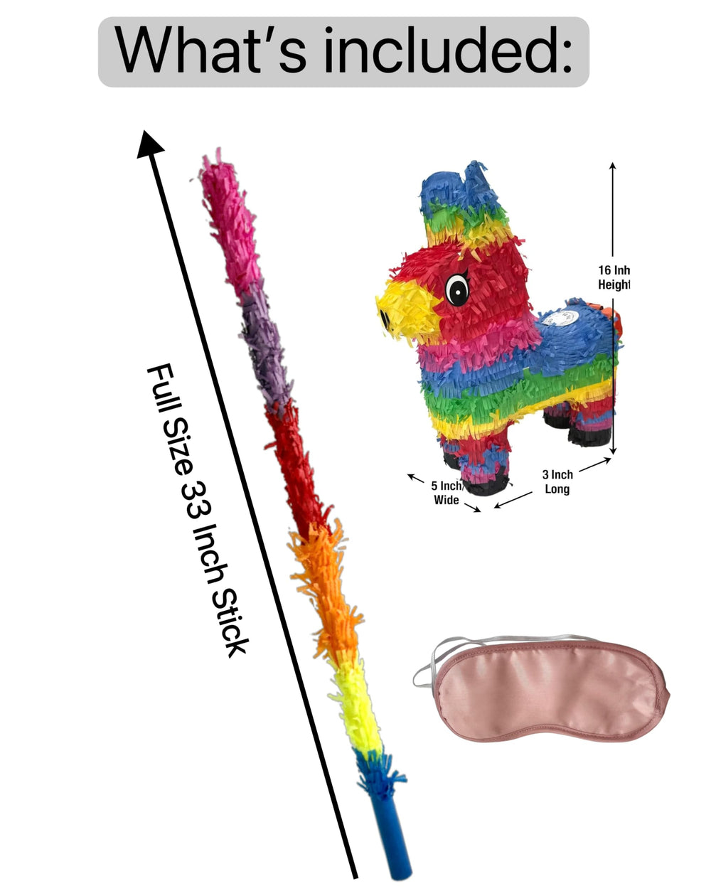 GiftExpress blindfold image conveys quick, safe play during kid-friendly pinata fun.