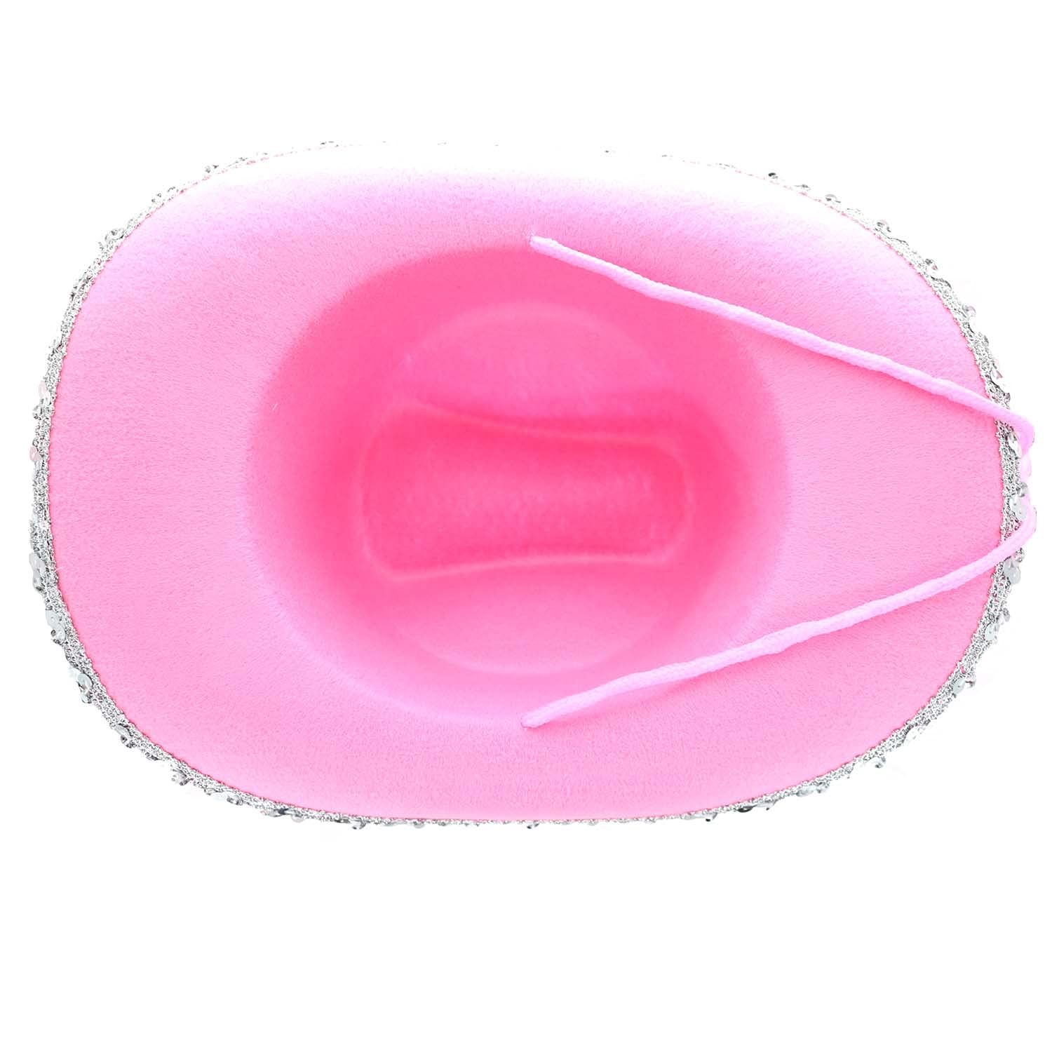 GiftExpress pink cowboy hat worn by a child, comfortable fit for costumes