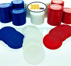 GiftExpress white poker chips enabling engaging bingo and math practice sessions.