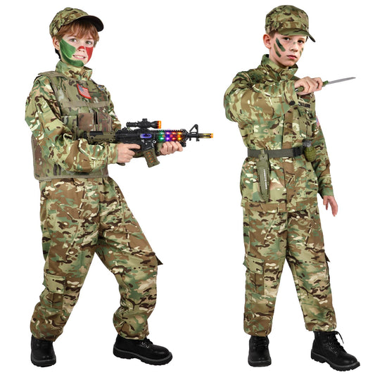 GIFTINBOX army costume pants offer comfortable fit for extended play.