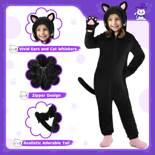 GIFTINBOX cat costume hood ears detail enhances realistic look for parties