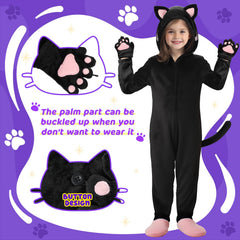 GIFTINBOX cat-costume tail back view showing long tail accessory