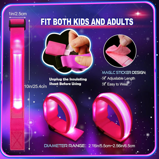GIFTINBOX glow bracelet orange provides easy visibility at family gatherings