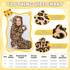Giftinbox leopard costume cat paw design detail adds playful authenticity.