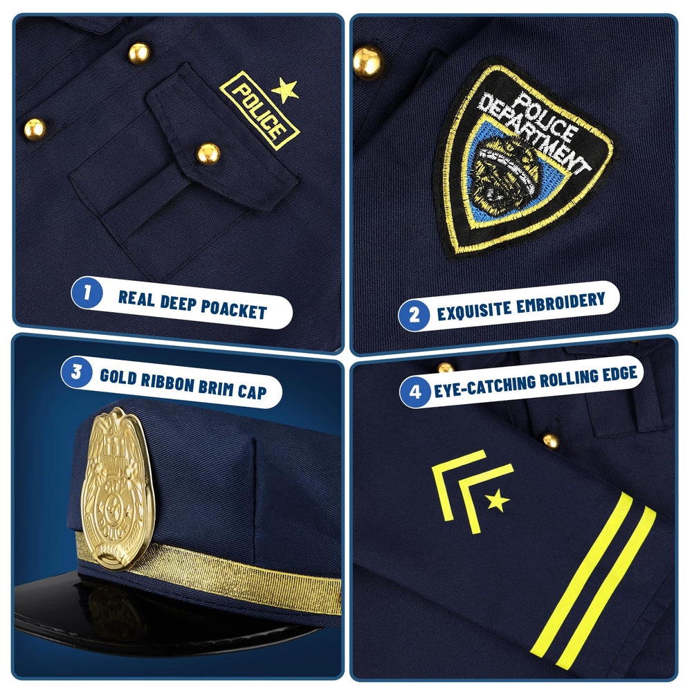 Giftinbox full police costume set ready for Halloween or parties