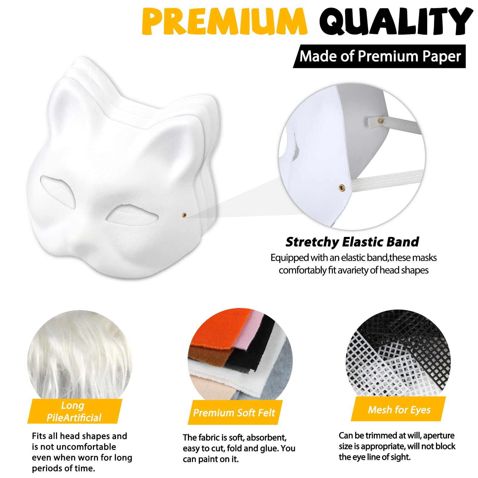 Giftota eye mesh highlights comfortable eye openings for expression.