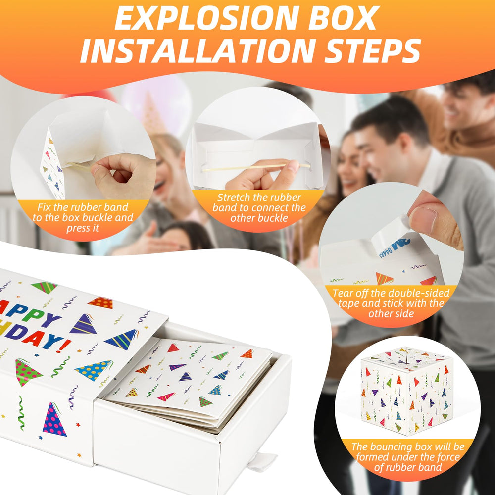 Giftota box opens to reveal money, photos, and blessings notes for a heartfelt moment.