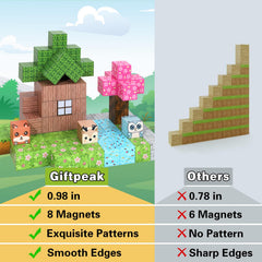 GiftPeak Montessori-inspired blocks support creative learning through play.