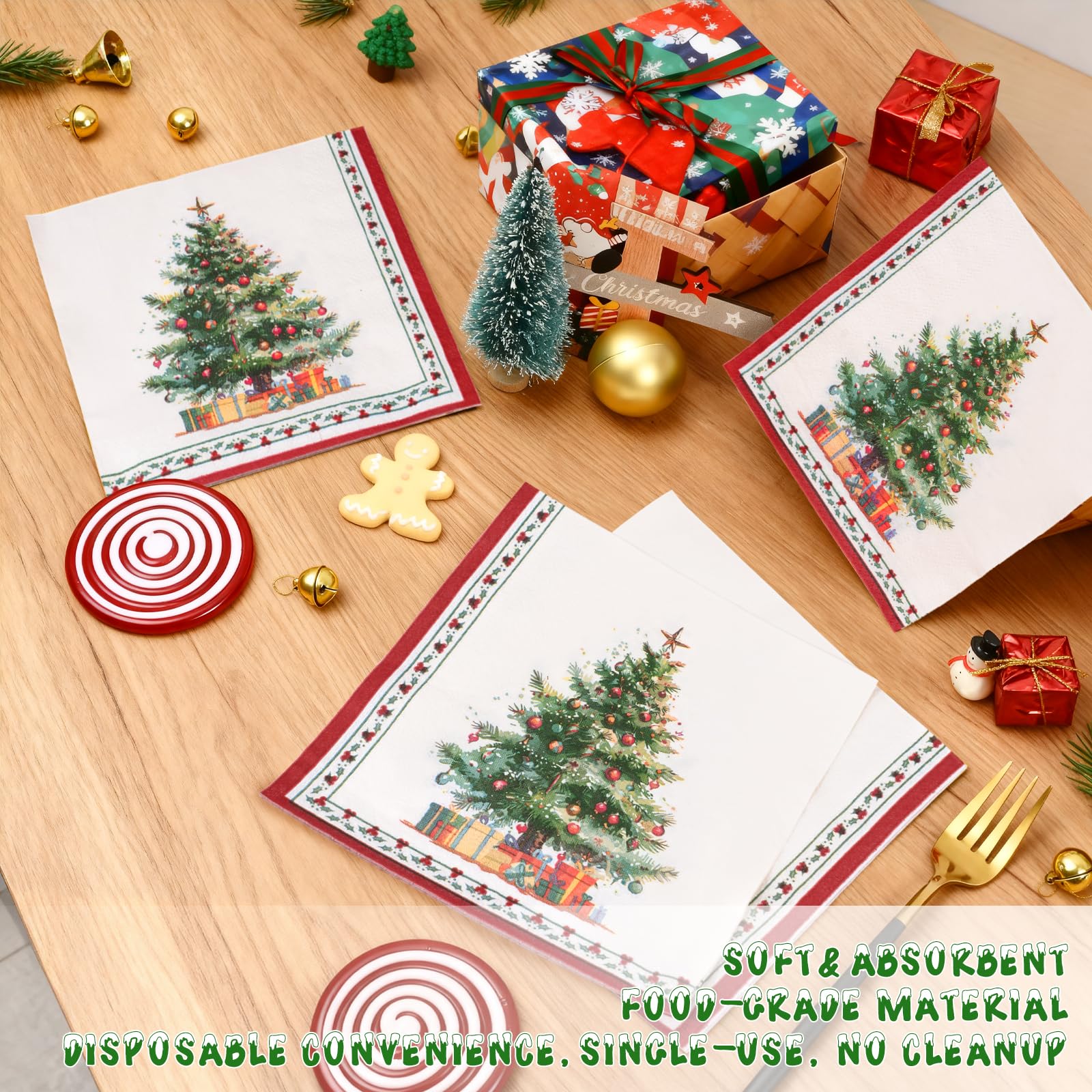 GiftPioneers border with holly and gifts enhances holiday decor