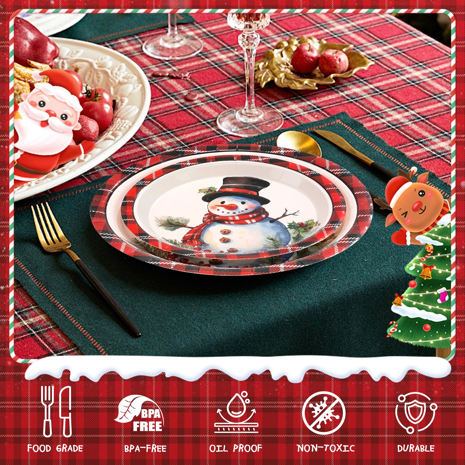 GiftPioneers seven inch dessert plates for treats at celebrations