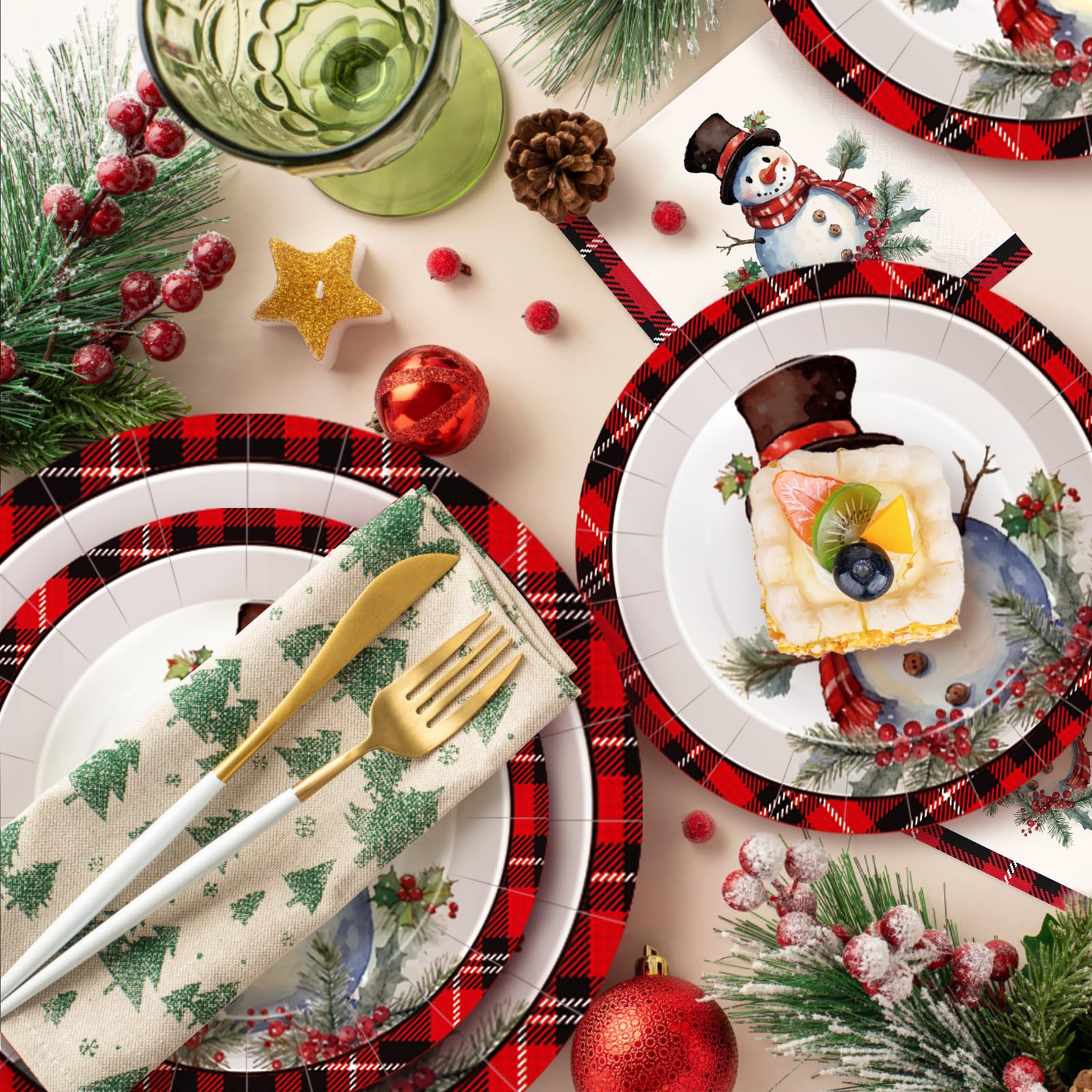 GiftPioneers snowman design tableware boosts winter ambiance