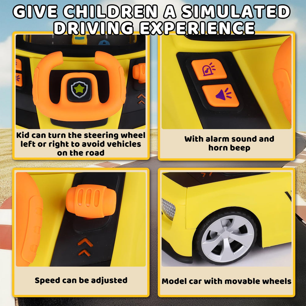 Gifts2U child driving experience at home encourages imaginative play.