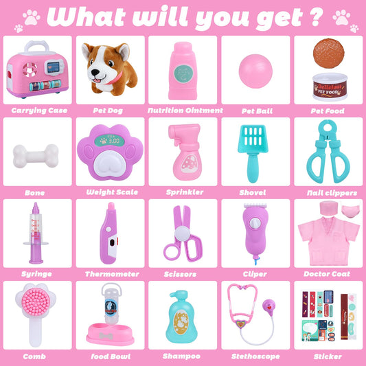 Gifts2U doctor coat and hat for kids enabling pretend medical role play