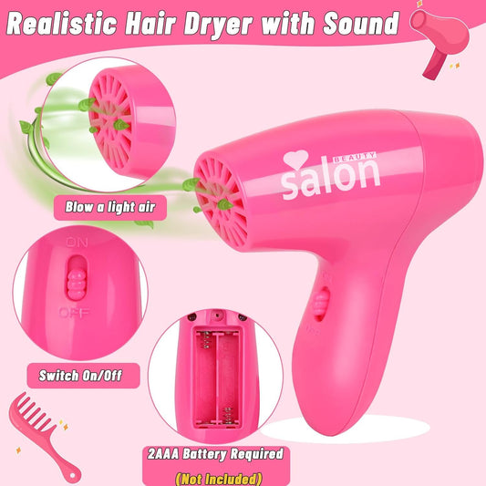 Gifts2U Hair Salon Playset apron protects clothing during pretend styling