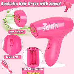 Gifts2U Hair Salon Playset apron protects clothing during pretend styling