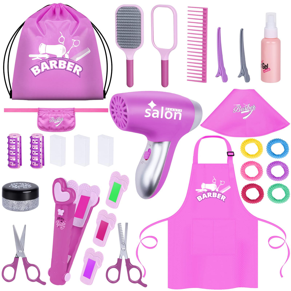 Gifts2U hair salon dryer in action for imaginative styling.