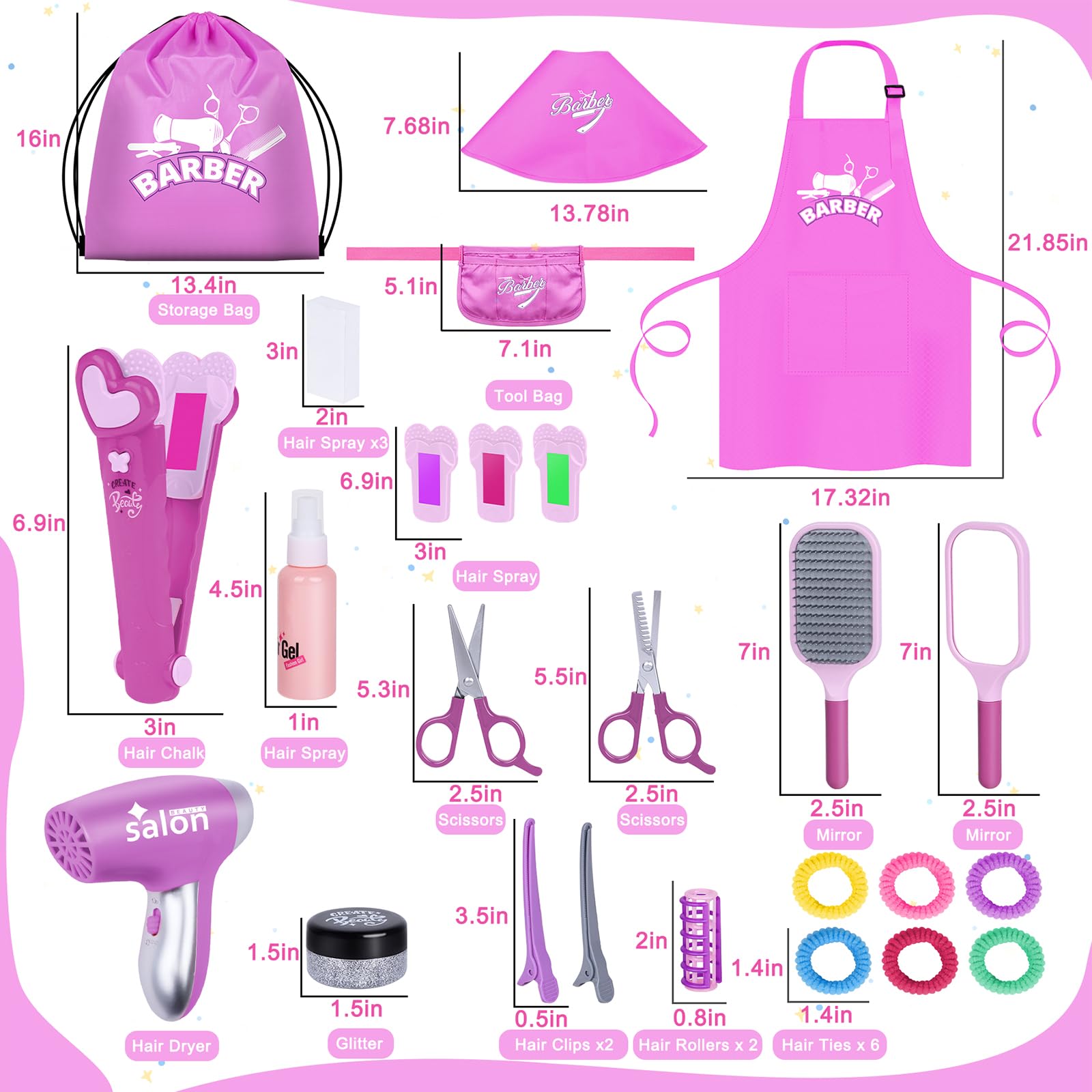 Gifts2U hair rollers bring voluminous styles to imaginative play.