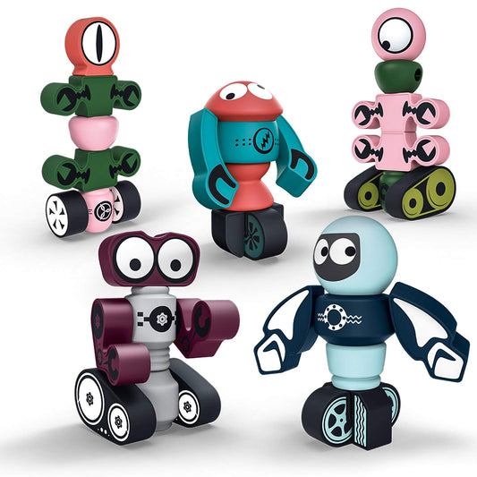 Gifts2U magnetic robots rocket collection for imaginative STEM play