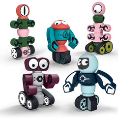 Gifts2U magnetic robots rocket collection for imaginative STEM play
