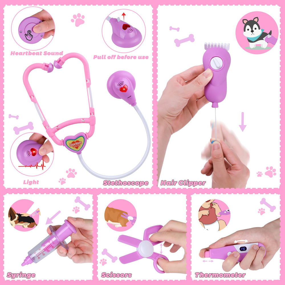 Gifts2U weight scale accessory helping kids simulate pet measurements