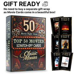 GIFTSFARM scratch-off cards illustrated scenes invite memorable movie nights