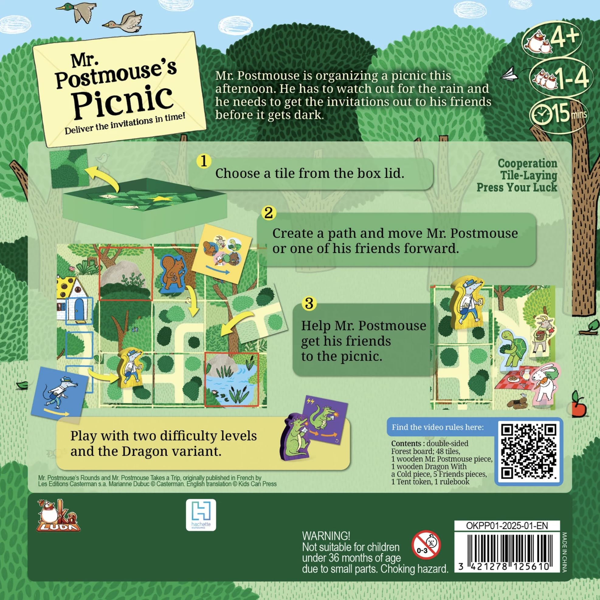 GIGAMIC Mr. Postmouse’s Picnic colorful village map inspires teamwork.
