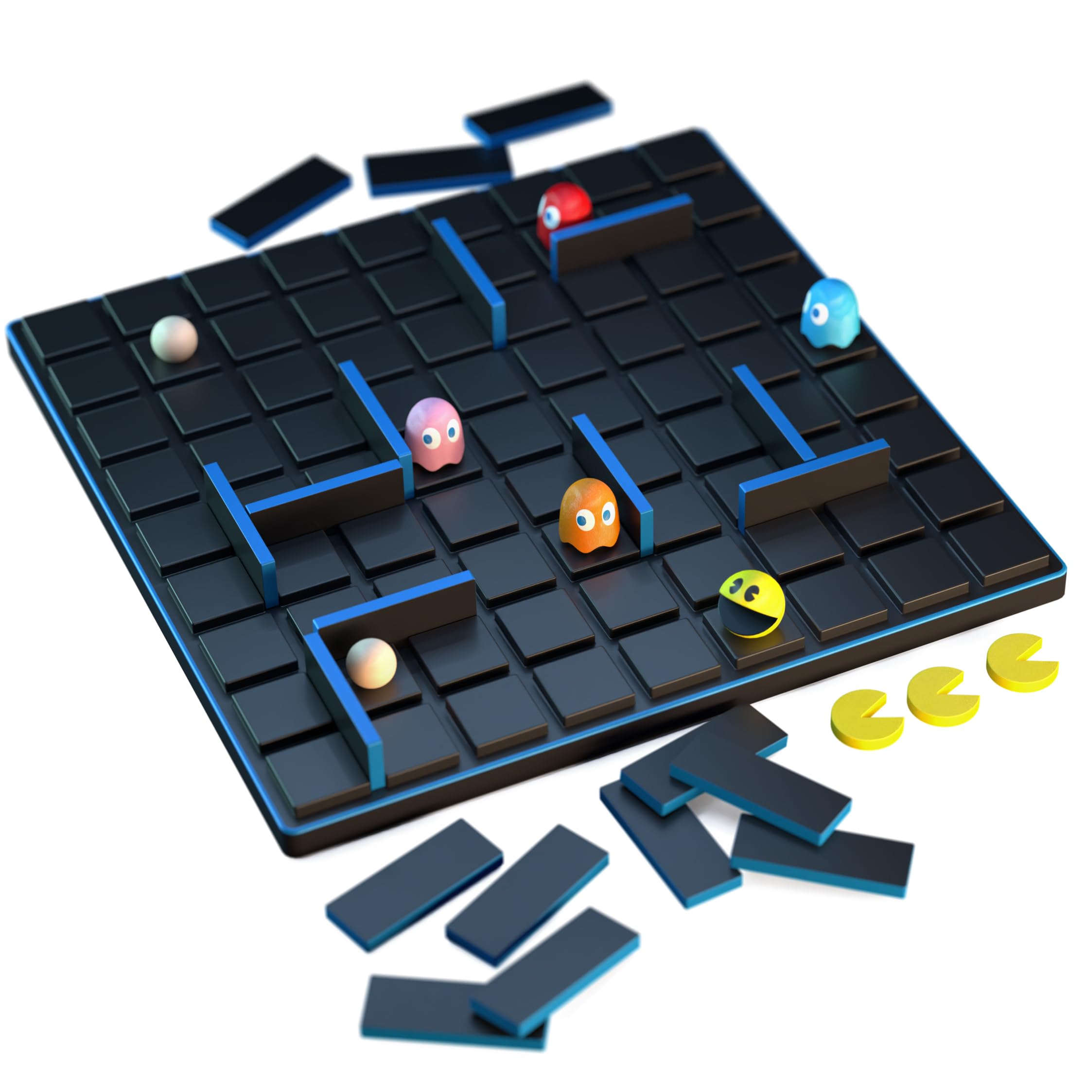 GIGAMIC Quoridor Pac-Man board and walls show premium wood pieces