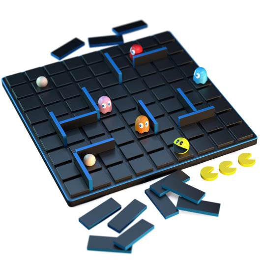 GIGAMIC Quoridor Pac-Man board and walls show premium wood pieces