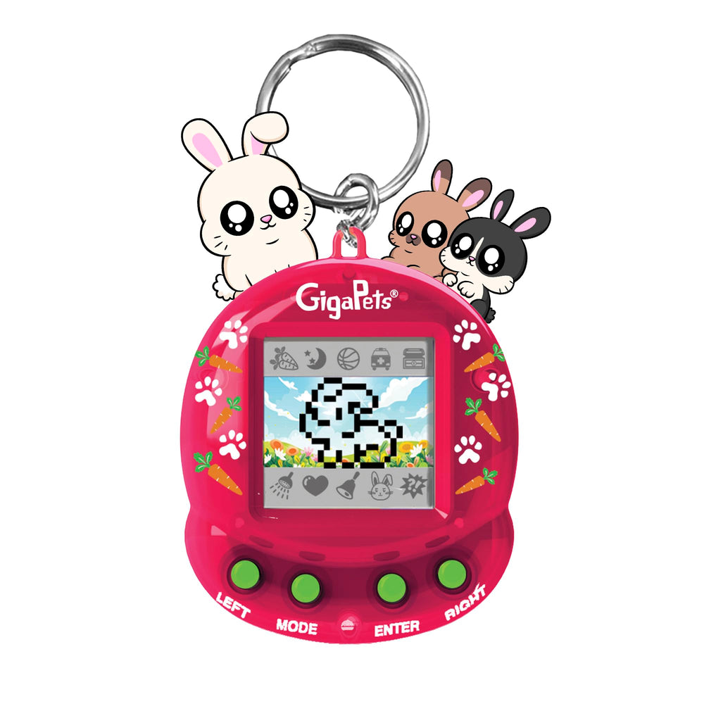 Giga Pets Bit Bunnies interactive pet on device for playful learning