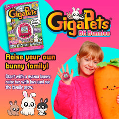 Giga Pets Bit Bunnies virtual pet keychain for portable fun