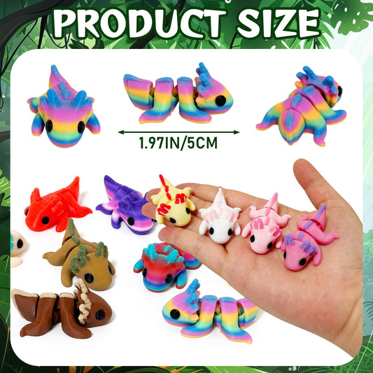Giggiftrio articulated axolotl pals: movable joints for interactive desk play.