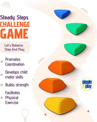 Different sizes and colors support growing activity and challenge for kids.