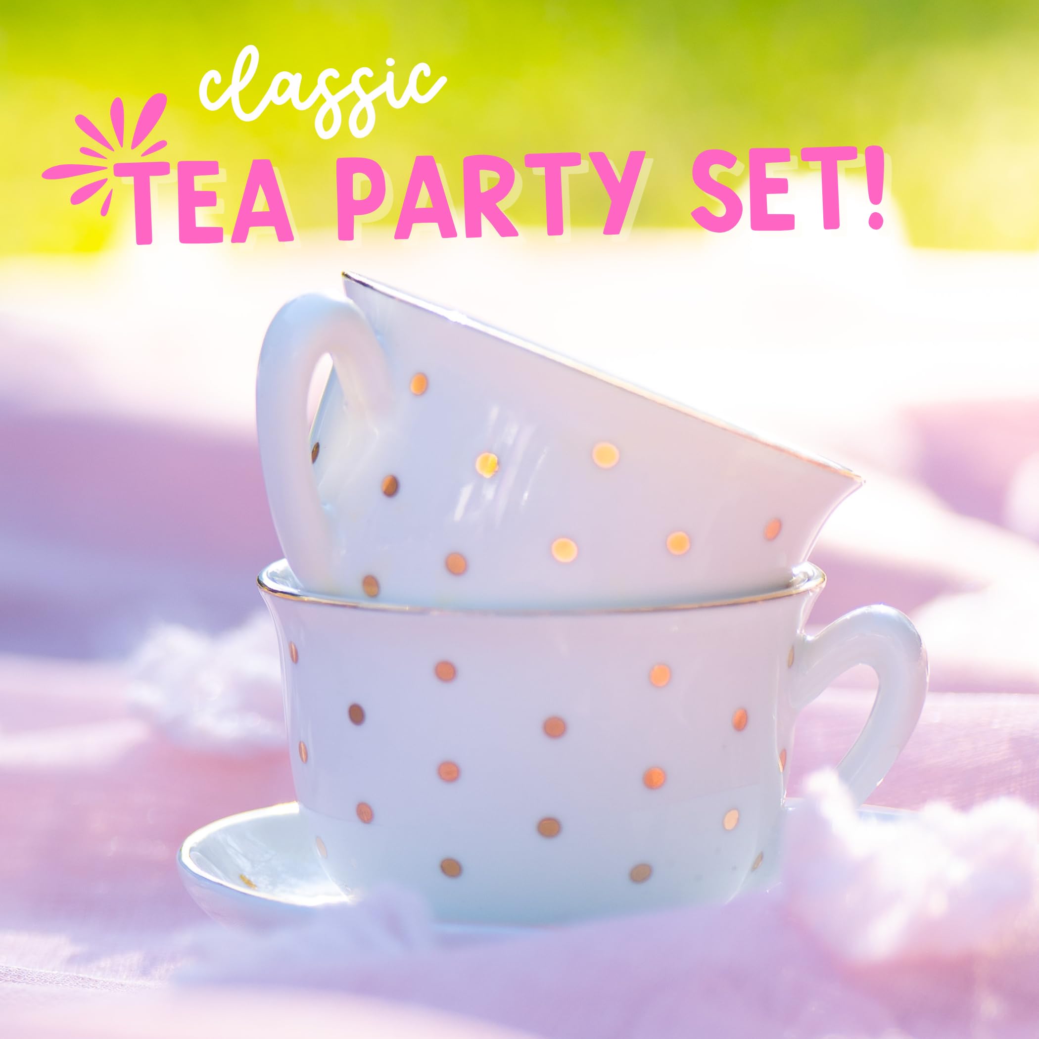 Giggle and Honey sugar bowl complements the set for pretend treats.
