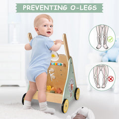 GiggleGems height-adjustable handle supports growing grip and stability.