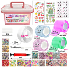 Gigididi nano tape bubbles pink roll enhances sensory exploration during hands-on projects