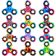 Gigilli 12-piece metal fidget spinner with camouflage pattern for quiet focus sessions.
