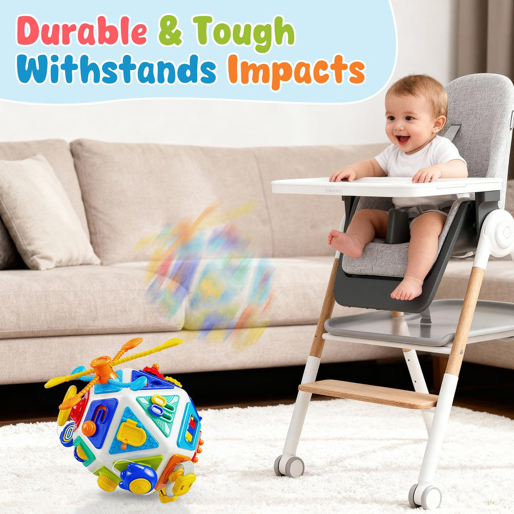 Gigilli 22in1 busy cube buckling wristband teaches fastening and fine motor control.