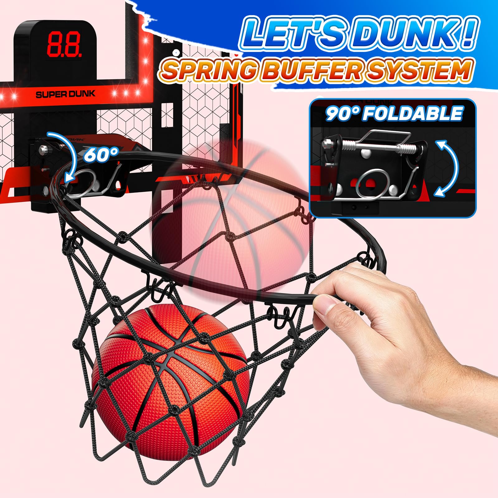 Gigilli height-adjustable hoop suitable for ages 3 to 12