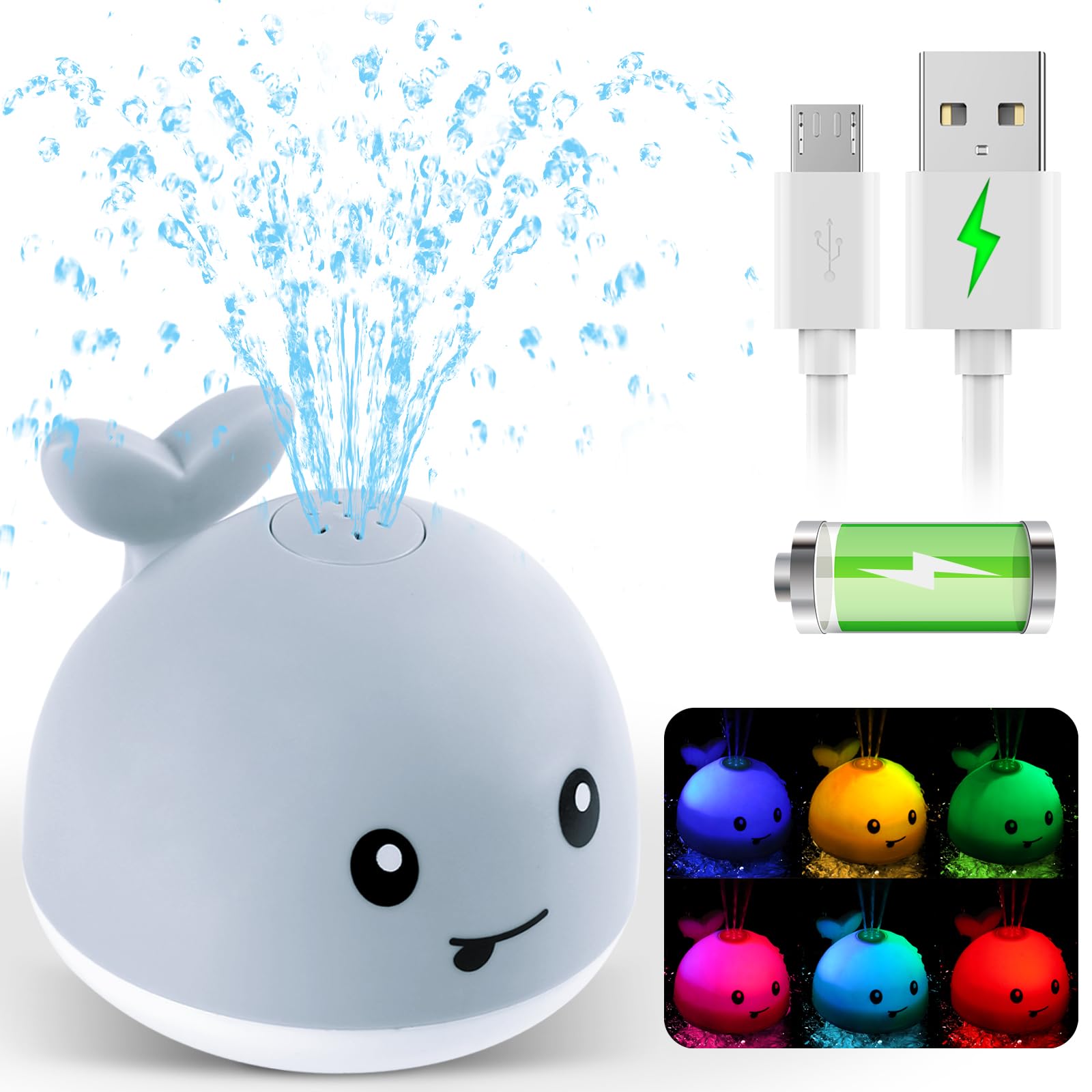 Gigilli bath time toy encourages hand-eye coordination through splashy play.