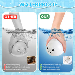 Gigilli bath toy with durable ABS construction and rounded edges.